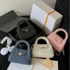 Women Designer Bags 2023 New Vintage Cowhide Diamond Lattice Bag Crossbody Handbag Shell Leather Bag