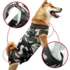 Rompertjes DualPet Hondenpyjama Katoen Bevat Haaruitval Herstelpak Sport Volledige bodysuit Jumpsuit voor kleine grote honden