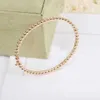 Designer Van cl-ap Fanjia Bracelet boule ronde haute édition pour femme étroit en or rose 18 carats simple visage lisse diffusion en direct SRUT