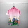 2024 Designer-Mode-Hawaii-Strandhemd mit verwobenen Buchstaben für Herren, Designer-Bowling-Hemd aus Seide, lässig, für Herren, Sommer, kurzärmelig, Größe M-3XL #010