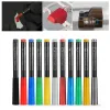Markers Dspiae 11pcs Soft Tipped Markers 11 Colors Brush Pen Set Paint Tool Sets Red Blue Green Yellow Black Yellow Gray Gold Paint Tool