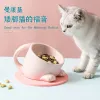 Levererar mpk ny serie söt katt skål keramik kattunge ris skål antioverturning dvärg katt specialskydd cervicalvertebra