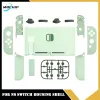 Cases Matcha Green DIY Komplettset Ersatzgehäuseschale für Nintendo Switch Konsole JoyCons mit ABXY Richtungstasten ZR ZL LR SL SR