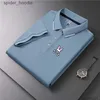 T-shirts pour hommes Hommes Summer Chemise respirante Luxe Coton Impression Business Court Sle Couleur Solide Couleur Hommes Casual 230526yzmd 240229