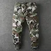 Pantaloni da uomo GustOmerD Allentato Camouflage Cargo Uomo Casual Industria Militare Qualità Cotone Mens Jogging Moda Autunno Per