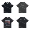 اغسل Tees Mens Summer Summer Polos Designer Hip Hop Street T Shirt ملابس غير رسمية قصيرة الأكمام قصيرة