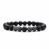 8mm preto lava pedra turquesa grânulo braclets difusor de óleo essencial pulseira para mulheres homens jóias ll