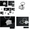 Porte-clés Longes 2021 Nouveauté en alliage de zinc en forme de maison en métal porte-clés logo personnalisé pour cadeaux livraison directe accessoires de mode DHF0Z