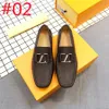 2024 Big Size 46 Högkvalitativ äkta designer Men loafers 2023 Ny ankomst gröna manliga varumärken Casual läderskor Slip-on Mens Driving Shoessize 38-46