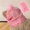 Abbigliamento per cani Protezione per le orecchie Cuffie per toelettatura Cucciolo Traspirante Cappello in tessuto a rete ad asciugatura rapida Accessori per alleviare l'ansia