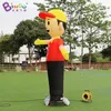 wholesale Promotion price 4mH (13.2ft) with blower advertising inflatable waving hand air dancer toys sports inflation cartoon man for shop decoration