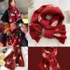 Foulards de créateurs Écharpe d'hiver Impression de flocon de neige Épais Tricoté Restez au chaud Doux Lady Châle Vêtements Accessoires Polyvalent classique 3E4WI