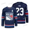 CUSTOM Нью-Йорк 23 Адам Фокс Рейнджерс 2024 Stadium Series Джерси Игорь Шестеркин Мика Зибанежад Крис Крайдер Артемий Панарин Каапо Какко Райан Линдгрен Андре Миллер