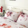 Set Bucephalus Luxury Bedding Set europeiska amerikanska storlekar Däcke Cover Set Double Bedding Set Quilt Cover Queen Floral Däcke Cover Sheer Gardiner