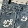 Męskie Plus Size Pants 2024SS Unhased Sewge Mens Raw jeansy indygo małe ilość cena hurtowa japońska bawełna Japan Red 54e6