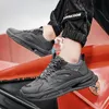 Running Shoes Men Soft Mesh Low Cream-Colored Black Grey Mens Trainers Sports Sneakers Size 39-44 GAI