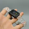 مصمم فرقة راتنجات مصممة لسلسلة Apple Watch Ultra 8 7 6 5 4 3 2 1 شركات مشاهدة واضحة للطي لـ IWatch 38 40 42 44 41mm 45mm 49mm accessories sbanerm9evm9ev