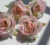 Dekoratif çiçek çelenkleri sıcak! 100pcs Yapay 7 Renkli Güller Çiçek Kafası Düğün Dekorasyonu 6cmh24229