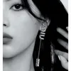 Miui Earrings Designer Women Original Quality Charm Inlaid Diamond Flow Rate S925 Silver Needle Versatile Trend Earrings