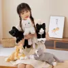 Toys 47cm mignon Cat simulé poupée en peluche jouet en peluche molle moelleuse en peluche gris gris outré