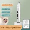 Toilettage Tondeuse à cheveux pour chat 3 en 1 lumière LED rasoir pour animaux de compagnie muet électrique tondeuse à cheveux partielle UV chat mousse lumière produits de toilettage pour animaux de compagnie