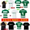 23 24 Sporting CP Lisboa voetbalshirts Lissabon Jovane Sarabia Vietto Coates Acuna Home Away Away 2023 2024 Football Shirt Men and Kids
