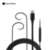 Hörlurar Uppgradera kabelersättning av hörlur Kabel 4 Strängar 5N Syrefri Copper OfC Wire för iPhone iOS TRN MT1 KZ EDX