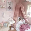 Speelhuistenten voor kinderen Hemelbed Gordijn Baby Hangende tent Wieg Kinderkamer Decor Ronde opgehangen koepel Klamboe Bed Volant 240220