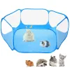 Gaiolas novos pequenos animais respirável dobrável cerca portátil pequeno pet gaiola tenda playpen para hamster ouriço filhote de cachorro gato coelho cobaia