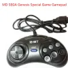 Gamepads 2PCS/1PC MD Sega Gamepads 16bit Sega Genesis kontroler gier 9 dołków Sega Joypad Wysokiej jakości akcesoria do gry