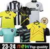 23 24 Botafogo Mens Soccer Jerseys SOARES MATHEUS BABI BERNARDO 2023 2024 O.SAUER Home Black and White 3rd Football Shirt Goalkeeper training wear Uniforms888