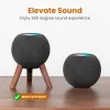 الملحقات GGMM Wood Stand Resident for HomePod Mini Speaker ، قفص الاتهام الخشبي مع هدية عيد ميلاد غرفة الإطار المعدني