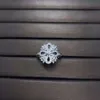 TiffanyJewelry Heart Designer Diamond Anneaux pour femmes anillos Finger anillos Snowflake Ring V Gold incrusté avec un tournesol chanceux R JVMQ JVMQ JVMQ 1KW0