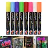 Pennen 8 Vloeibare Krijt Pennen Marker 6mm Markeerstift Omkeerbare Neon Kleuren Whiteboeard Schets Marker DIY Foto Plakboek kaart