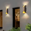 Applique murale LED en aluminium, imperméable conforme à la norme IP65, luminaire décoratif d'intérieur, créatif, moderne et nordique, idéal pour un jardin, 12/24W