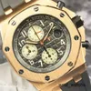 Relógio de pulso automático Relógio funcional AP Relógio de pulso Epic Royal Oak Offshore Series 26470OR Relógio masculino 18K ouro rosa data temporizador 42 mm Relógio mecânico automático Warr