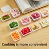 Storage Bottles Food Fruit Box Portable Compartment Refrigerator Freezer Organizers Sub-Packed Frozing Onion Ginger Clear Crisper
