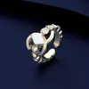 Classics fashion designer 18k gold silver ring Mens Womans Adjustable couple Ring rings High Quality Jewelry