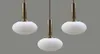 Creative Glass Hanging Lamp 15202530cm White Ball Light Shade Gold Black Bedroom Restaurant Bar2287103