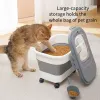 Feeding Collapsible Pet Dog Food Storage Container 33LB Dry Cat Food Box Bag Moisture Proof Seal Airtight Kitchen Rice Storage Boxes