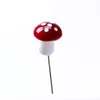 Décorations de jardin 10pcs mini champignon pour ornement pots de fleurs bonsaï micro paysage décor (rouge)
