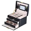 Large Jewelry Packaging & Display Box Armoire Dressing Chest with Clasps Bracelet Ring Organiser Carrying Cases313m
