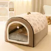 Big Dog Nest Vinter varmt hus avtagbart och tvättbart säng säsongsbetonad stor typ av husdjur sovtillförsel katt 240220