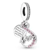 Klassiska rosa mammor hänge legering armband charms pärlor klassisk stil metall smycken komponenter smycken tillbehör grossist