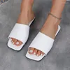 Slippers Summer Flats Shoes 2024 Women Beach Flip Flops Designer Brand Dress Sandals Walking Open Toe Femme Slides