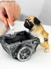 Altro Decorazioni per la casa Posacenere Creativo Pug Statua in resina Cenere anti-volante Accessori per la decorazione della casa Simpatico maiale Scultura animale Posacenere Artigianato Ornamenti Q240229