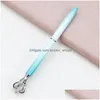 Gel Pens Wholesale Creativity Crown Adornment Crystal Pen Gem Ballpoint Ring Wedding Office Metal Rings Roller Ball 8 Style Drop Del Dhwnv