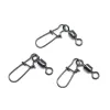 Fishhooks 100/200/300/500 PCS Stainless Steel Snap Swivel Fishing Hook Connector Clip Accessories Wholesale Free Shipping