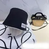Шляпы с широкими полями Дизайнерское ведро Дизайнерская женская однотонная шляпа с надписью Классический темперамент Универсальный дизайн Мода для путешествий B1T8