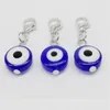 200pcs Turkish Blue Evil Eye Charms Lobster Zamknięcie Charki do biżuterii Making 32x11mm249h